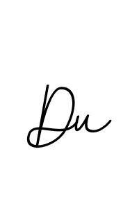 Design your own signature with our free online signature maker. With this signature software, you can create a handwritten (BallpointsItalic-DORy9) signature for name Du. Du signature style 11 images and pictures png