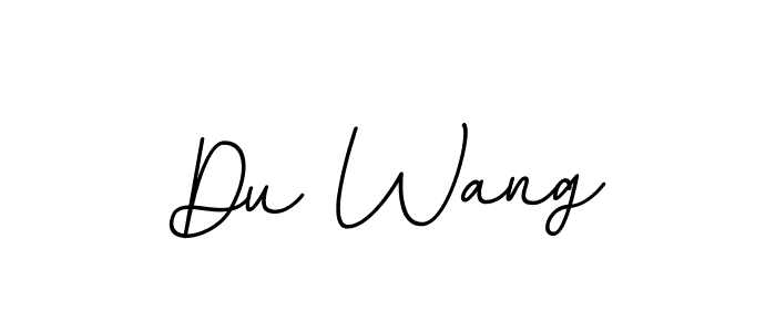 You should practise on your own different ways (BallpointsItalic-DORy9) to write your name (Du Wang) in signature. don't let someone else do it for you. Du Wang signature style 11 images and pictures png