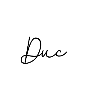 The best way (BallpointsItalic-DORy9) to make a short signature is to pick only two or three words in your name. The name Duc include a total of six letters. For converting this name. Duc signature style 11 images and pictures png