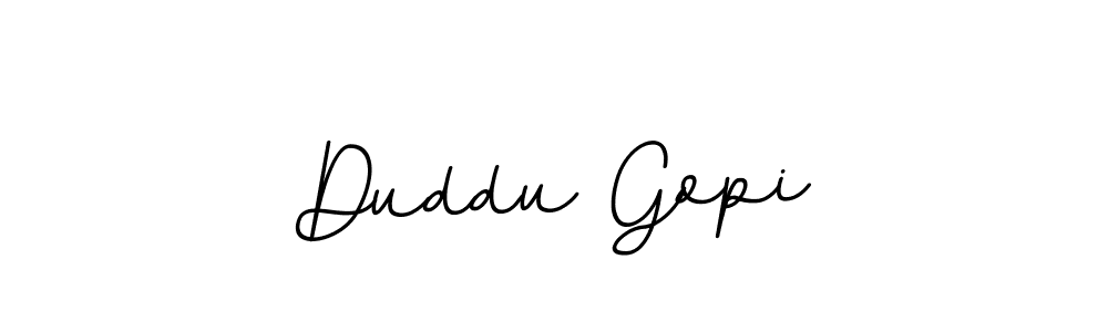 Use a signature maker to create a handwritten signature online. With this signature software, you can design (BallpointsItalic-DORy9) your own signature for name Duddu Gopi. Duddu Gopi signature style 11 images and pictures png