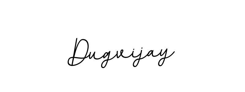 How to make Dugvijay name signature. Use BallpointsItalic-DORy9 style for creating short signs online. This is the latest handwritten sign. Dugvijay signature style 11 images and pictures png