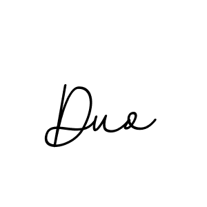 How to make Duo name signature. Use BallpointsItalic-DORy9 style for creating short signs online. This is the latest handwritten sign. Duo signature style 11 images and pictures png