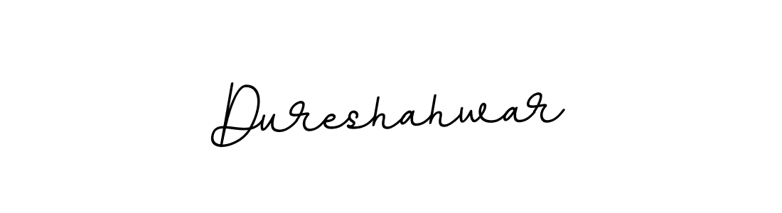 Use a signature maker to create a handwritten signature online. With this signature software, you can design (BallpointsItalic-DORy9) your own signature for name Dureshahwar. Dureshahwar signature style 11 images and pictures png