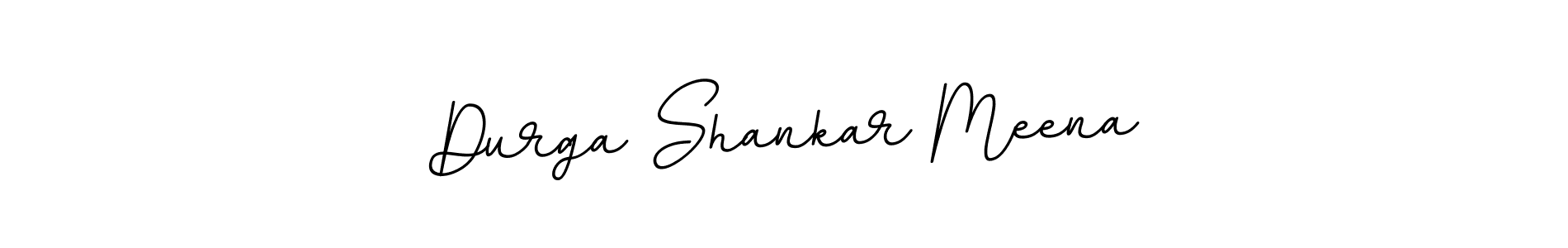 Create a beautiful signature design for name Durga Shankar Meena. With this signature (BallpointsItalic-DORy9) fonts, you can make a handwritten signature for free. Durga Shankar Meena signature style 11 images and pictures png