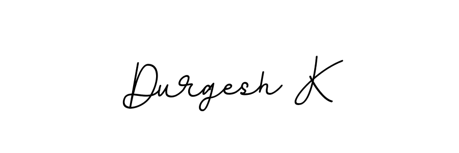 The best way (BallpointsItalic-DORy9) to make a short signature is to pick only two or three words in your name. The name Durgesh K include a total of six letters. For converting this name. Durgesh K signature style 11 images and pictures png