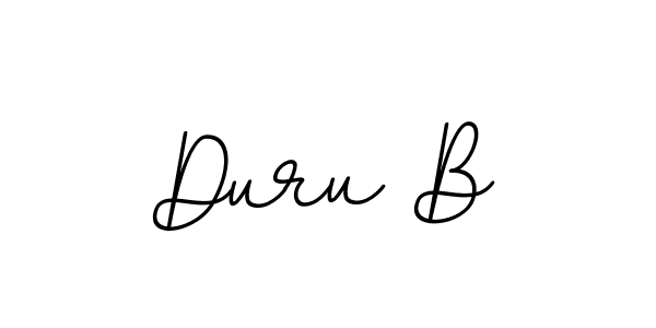 Make a beautiful signature design for name Duru B. With this signature (BallpointsItalic-DORy9) style, you can create a handwritten signature for free. Duru B signature style 11 images and pictures png