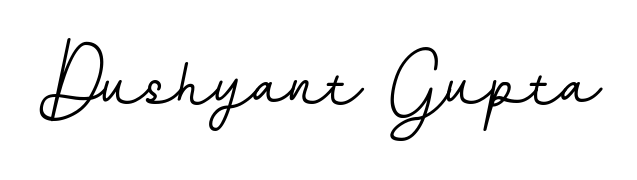 Explore multiple handwriting variations for Dushyant Gupta including this stunning BallpointsItalic-DORy9 design. Free to use across all platforms. Dushyant Gupta signature style 11 images and pictures png