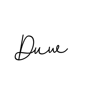 Create a beautiful signature design for name Duw. With this signature (BallpointsItalic-DORy9) fonts, you can make a handwritten signature for free. Duw signature style 11 images and pictures png