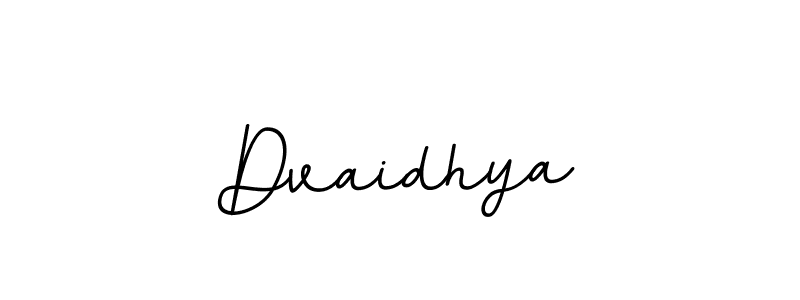 Use a signature maker to create a handwritten signature online. With this signature software, you can design (BallpointsItalic-DORy9) your own signature for name Dvaidhya. Dvaidhya signature style 11 images and pictures png