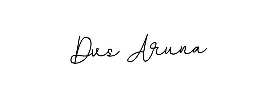 Use a signature maker to create a handwritten signature online. With this signature software, you can design (BallpointsItalic-DORy9) your own signature for name Dvs Aruna. Dvs Aruna signature style 11 images and pictures png