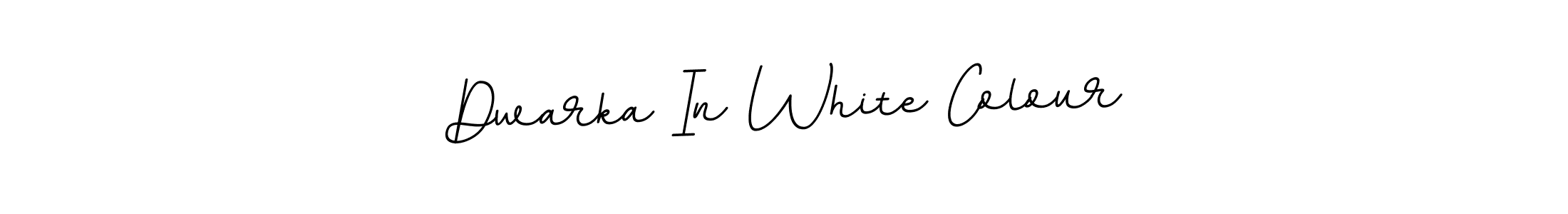 How to make Dwarka In White Colour name signature. Use BallpointsItalic-DORy9 style for creating short signs online. This is the latest handwritten sign. Dwarka In White Colour signature style 11 images and pictures png