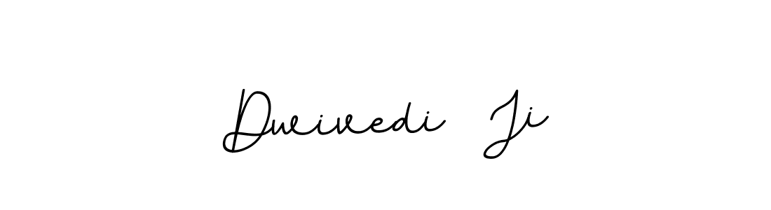 How to make Dwivedi  Ji name signature. Use BallpointsItalic-DORy9 style for creating short signs online. This is the latest handwritten sign. Dwivedi  Ji signature style 11 images and pictures png