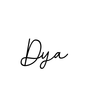 The best way (BallpointsItalic-DORy9) to make a short signature is to pick only two or three words in your name. The name Dya include a total of six letters. For converting this name. Dya signature style 11 images and pictures png