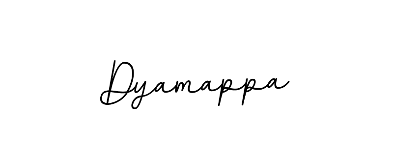 Design your own signature with our free online signature maker. With this signature software, you can create a handwritten (BallpointsItalic-DORy9) signature for name Dyamappa. Dyamappa signature style 11 images and pictures png