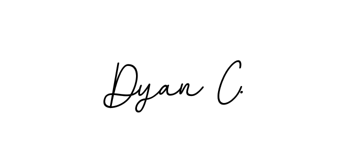 Also You can easily find your signature by using the search form. We will create Dyan C. name handwritten signature images for you free of cost using BallpointsItalic-DORy9 sign style. Dyan C. signature style 11 images and pictures png