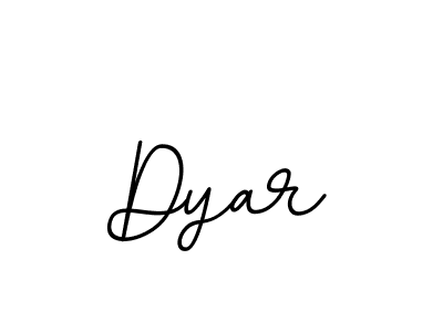 Dyar stylish signature style. Best Handwritten Sign (BallpointsItalic-DORy9) for my name. Handwritten Signature Collection Ideas for my name Dyar. Dyar signature style 11 images and pictures png