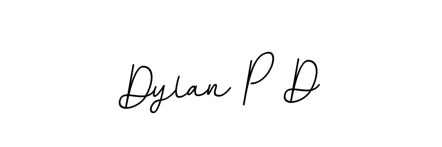 The best way (BallpointsItalic-DORy9) to make a short signature is to pick only two or three words in your name. The name Dylan P D include a total of six letters. For converting this name. Dylan P D signature style 11 images and pictures png