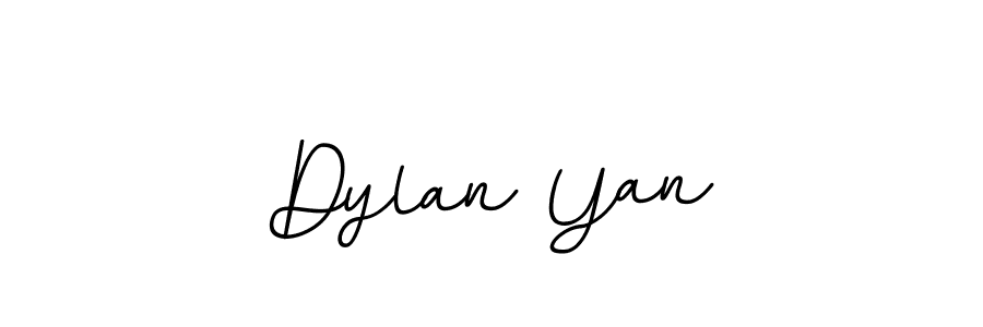 Use a signature maker to create a handwritten signature online. With this signature software, you can design (BallpointsItalic-DORy9) your own signature for name Dylan Yan. Dylan Yan signature style 11 images and pictures png