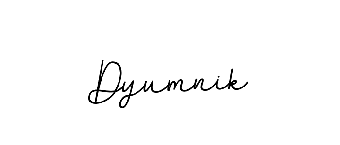 Design your own signature with our free online signature maker. With this signature software, you can create a handwritten (BallpointsItalic-DORy9) signature for name Dyumnik. Dyumnik signature style 11 images and pictures png