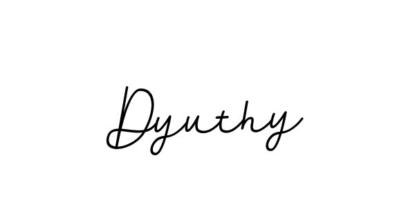 It looks lik you need a new signature style for name Dyuthy. Design unique handwritten (BallpointsItalic-DORy9) signature with our free signature maker in just a few clicks. Dyuthy signature style 11 images and pictures png