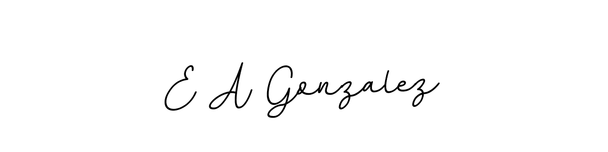 Design your own signature with our free online signature maker. With this signature software, you can create a handwritten (BallpointsItalic-DORy9) signature for name E A Gonzalez. E A Gonzalez signature style 11 images and pictures png