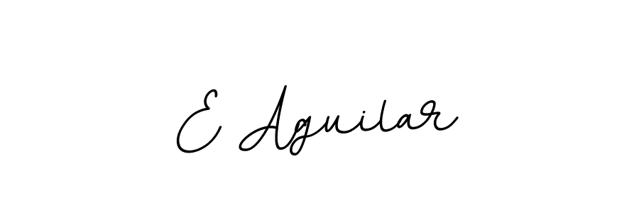 How to make E Aguilar name signature. Use BallpointsItalic-DORy9 style for creating short signs online. This is the latest handwritten sign. E Aguilar signature style 11 images and pictures png