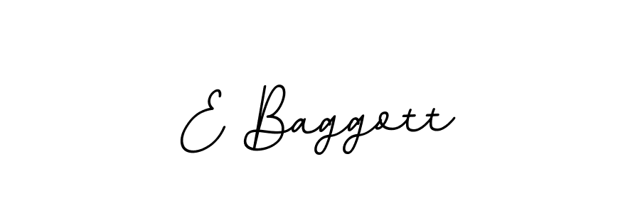 Create a beautiful signature design for name E Baggott. With this signature (BallpointsItalic-DORy9) fonts, you can make a handwritten signature for free. E Baggott signature style 11 images and pictures png