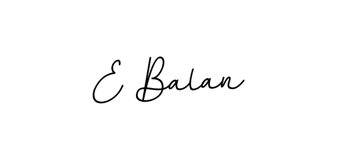 How to make E Balan name signature. Use BallpointsItalic-DORy9 style for creating short signs online. This is the latest handwritten sign. E Balan signature style 11 images and pictures png