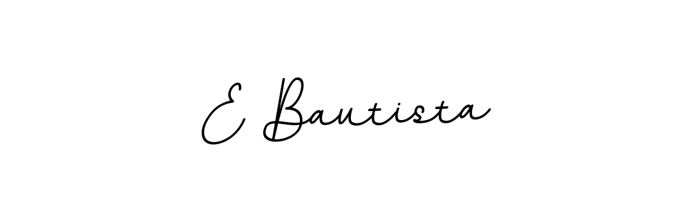 Create a beautiful signature design for name E Bautista. With this signature (BallpointsItalic-DORy9) fonts, you can make a handwritten signature for free. E Bautista signature style 11 images and pictures png