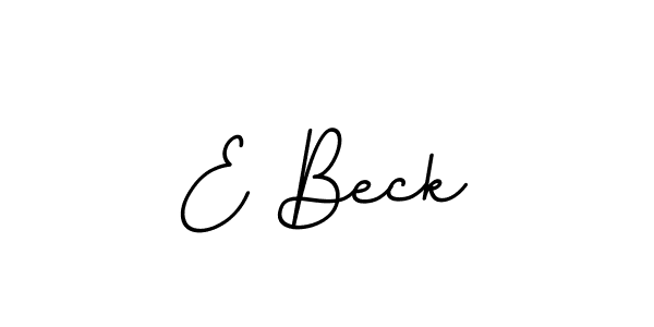 The best way (BallpointsItalic-DORy9) to make a short signature is to pick only two or three words in your name. The name E Beck include a total of six letters. For converting this name. E Beck signature style 11 images and pictures png