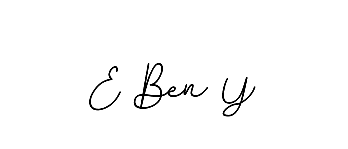 E Ben Y stylish signature style. Best Handwritten Sign (BallpointsItalic-DORy9) for my name. Handwritten Signature Collection Ideas for my name E Ben Y. E Ben Y signature style 11 images and pictures png