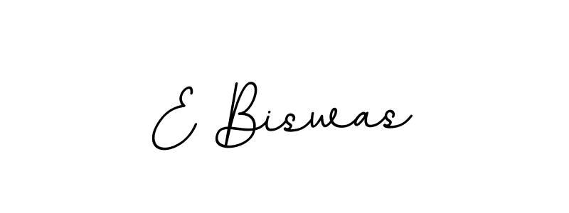 Use a signature maker to create a handwritten signature online. With this signature software, you can design (BallpointsItalic-DORy9) your own signature for name E Biswas. E Biswas signature style 11 images and pictures png