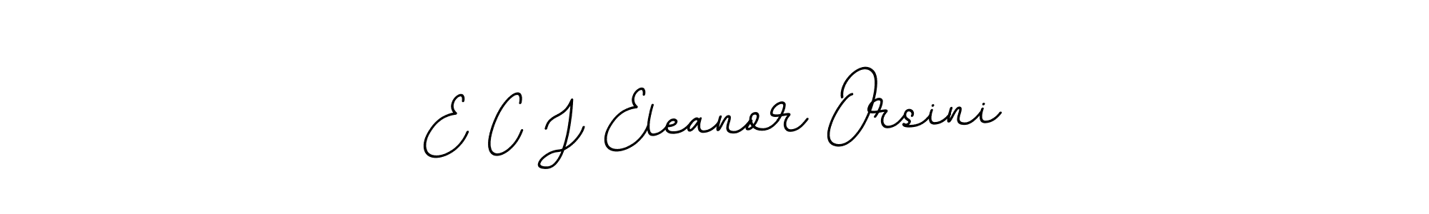 Design your own signature with our free online signature maker. With this signature software, you can create a handwritten (BallpointsItalic-DORy9) signature for name E C J Eleanor Orsini. E C J Eleanor Orsini signature style 11 images and pictures png