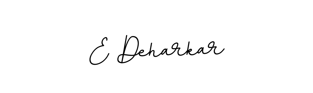 Design your own signature with our free online signature maker. With this signature software, you can create a handwritten (BallpointsItalic-DORy9) signature for name E Deharkar. E Deharkar signature style 11 images and pictures png