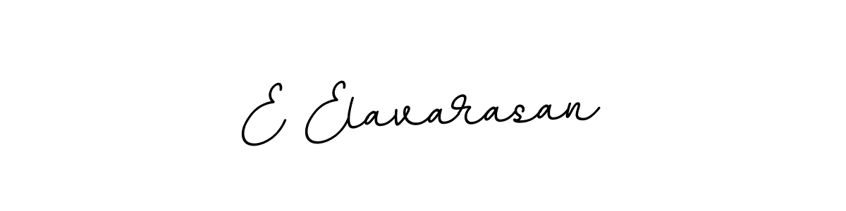 Use a signature maker to create a handwritten signature online. With this signature software, you can design (BallpointsItalic-DORy9) your own signature for name E Elavarasan. E Elavarasan signature style 11 images and pictures png