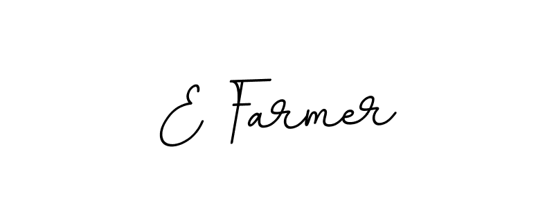 Create a beautiful signature design for name E Farmer. With this signature (BallpointsItalic-DORy9) fonts, you can make a handwritten signature for free. E Farmer signature style 11 images and pictures png
