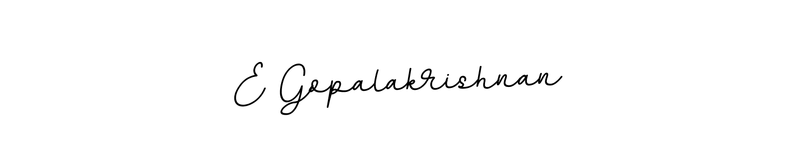 Make a beautiful signature design for name E Gopalakrishnan. With this signature (BallpointsItalic-DORy9) style, you can create a handwritten signature for free. E Gopalakrishnan signature style 11 images and pictures png