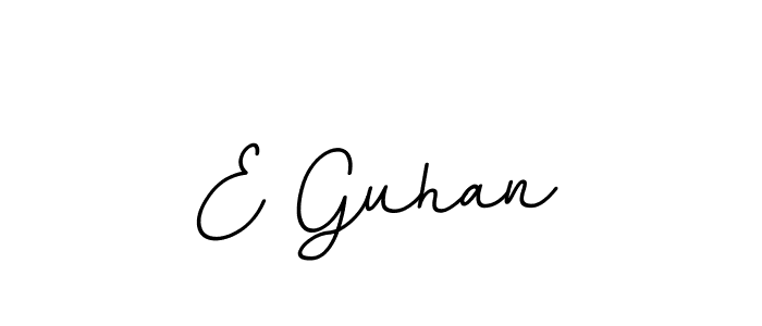 The best way (BallpointsItalic-DORy9) to make a short signature is to pick only two or three words in your name. The name E Guhan include a total of six letters. For converting this name. E Guhan signature style 11 images and pictures png