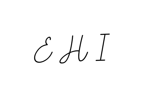 Also You can easily find your signature by using the search form. We will create E H I name handwritten signature images for you free of cost using BallpointsItalic-DORy9 sign style. E H I signature style 11 images and pictures png