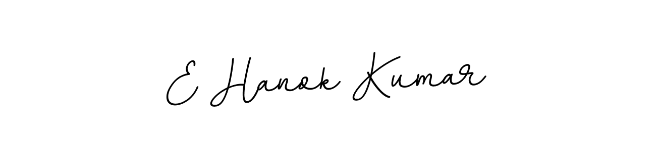 How to make E Hanok Kumar name signature. Use BallpointsItalic-DORy9 style for creating short signs online. This is the latest handwritten sign. E Hanok Kumar signature style 11 images and pictures png