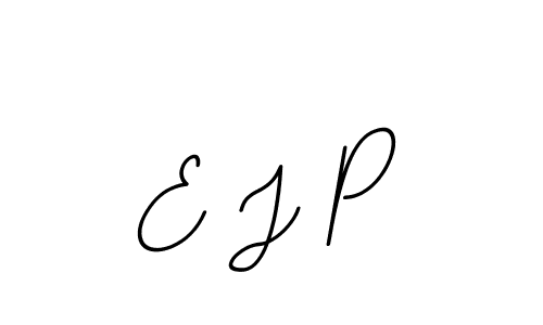 You should practise on your own different ways (BallpointsItalic-DORy9) to write your name (E J P) in signature. don't let someone else do it for you. E J P signature style 11 images and pictures png