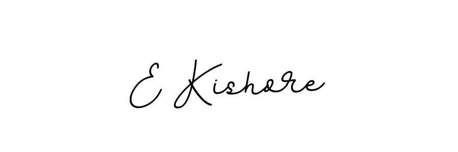 The best way (BallpointsItalic-DORy9) to make a short signature is to pick only two or three words in your name. The name E Kishore include a total of six letters. For converting this name. E Kishore signature style 11 images and pictures png