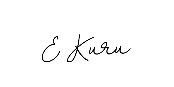 Use a signature maker to create a handwritten signature online. With this signature software, you can design (BallpointsItalic-DORy9) your own signature for name E Kuru. E Kuru signature style 11 images and pictures png