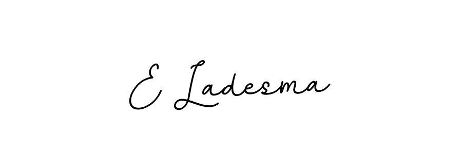 Design your own signature with our free online signature maker. With this signature software, you can create a handwritten (BallpointsItalic-DORy9) signature for name E Ladesma. E Ladesma signature style 11 images and pictures png