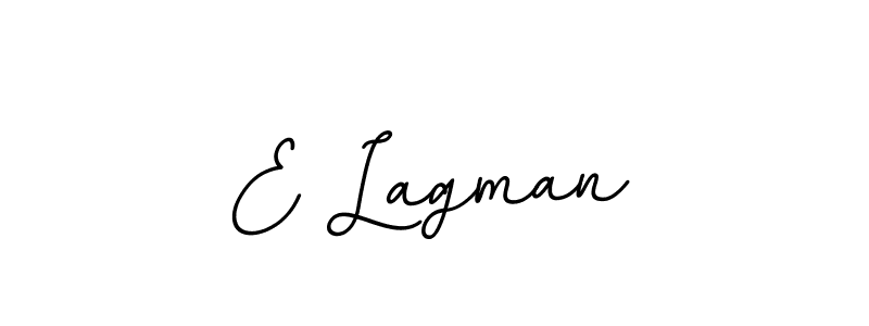 The best way (BallpointsItalic-DORy9) to make a short signature is to pick only two or three words in your name. The name E Lagman include a total of six letters. For converting this name. E Lagman signature style 11 images and pictures png