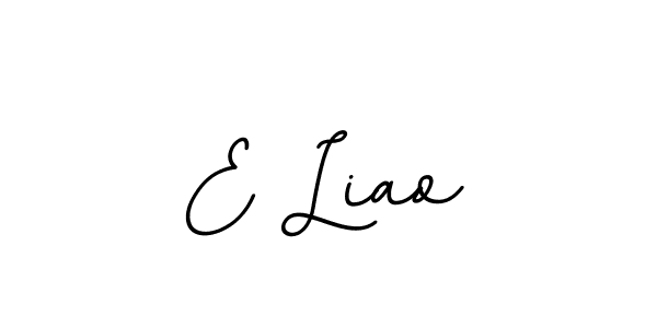 Also You can easily find your signature by using the search form. We will create E Liao name handwritten signature images for you free of cost using BallpointsItalic-DORy9 sign style. E Liao signature style 11 images and pictures png