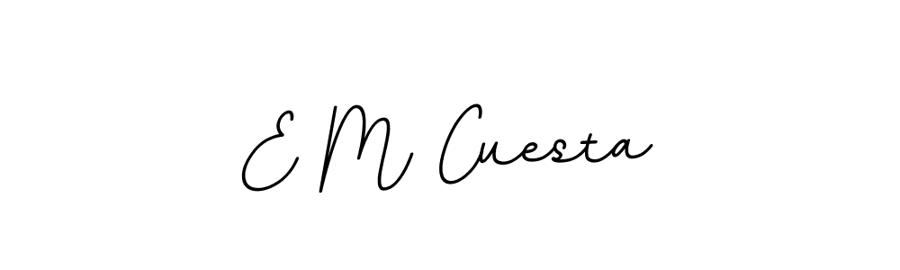 if you are searching for the best signature style for your name E M Cuesta. so please give up your signature search. here we have designed multiple signature styles  using BallpointsItalic-DORy9. E M Cuesta signature style 11 images and pictures png