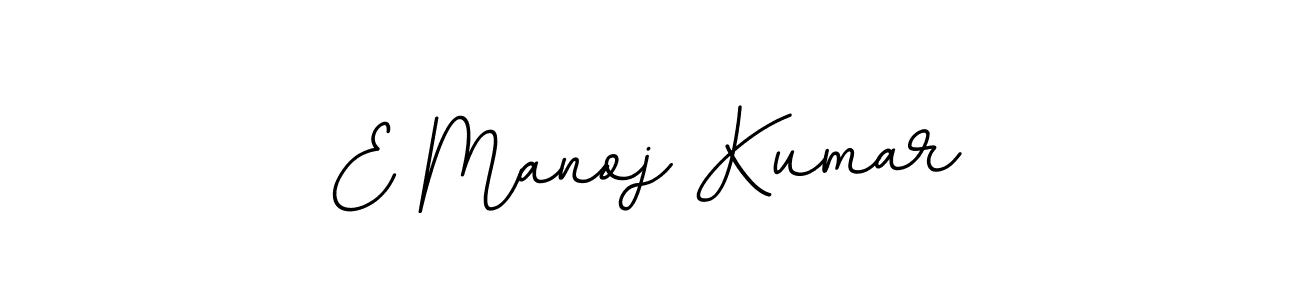 Make a beautiful signature design for name E Manoj Kumar. With this signature (BallpointsItalic-DORy9) style, you can create a handwritten signature for free. E Manoj Kumar signature style 11 images and pictures png