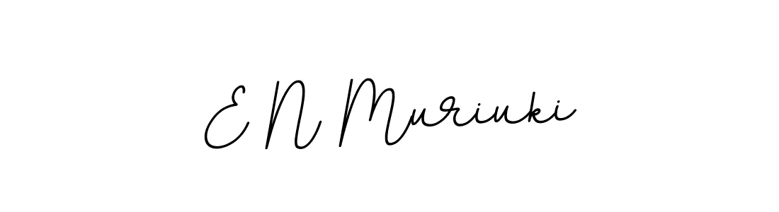 Design your own signature with our free online signature maker. With this signature software, you can create a handwritten (BallpointsItalic-DORy9) signature for name E N Muriuki. E N Muriuki signature style 11 images and pictures png