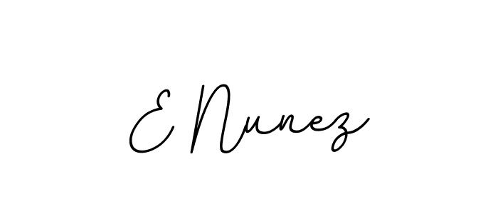 You should practise on your own different ways (BallpointsItalic-DORy9) to write your name (E Nunez) in signature. don't let someone else do it for you. E Nunez signature style 11 images and pictures png